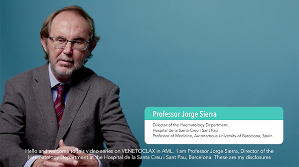 AML Venetoclax Expert Video — Dr Sierra
